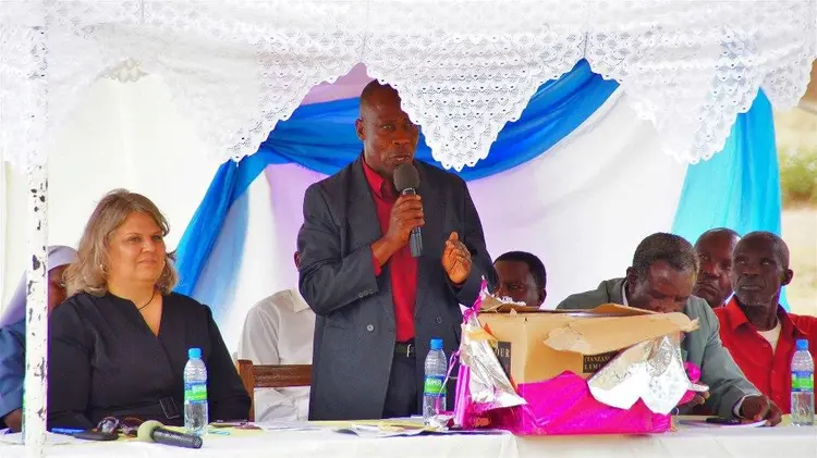 Diwani wa kata ya Nyakatende akizungumza